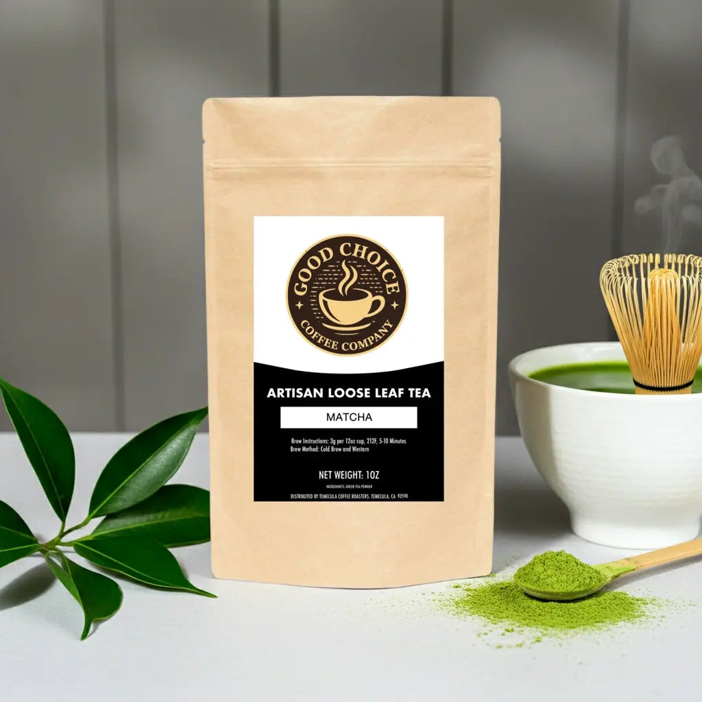 Matcha Tea ceremonial-grade Good Choice Coffee Company
