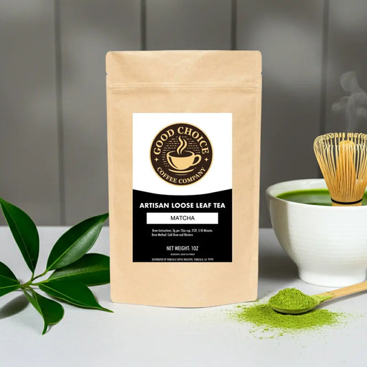 Matcha Tea ceremonial-grade Good Choice Coffee Company
