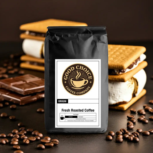 S'more's flavored coffee Good Choice Coffee Company